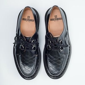 George Cox Black Leather "Dace" Creepers See 10 UK 11 US